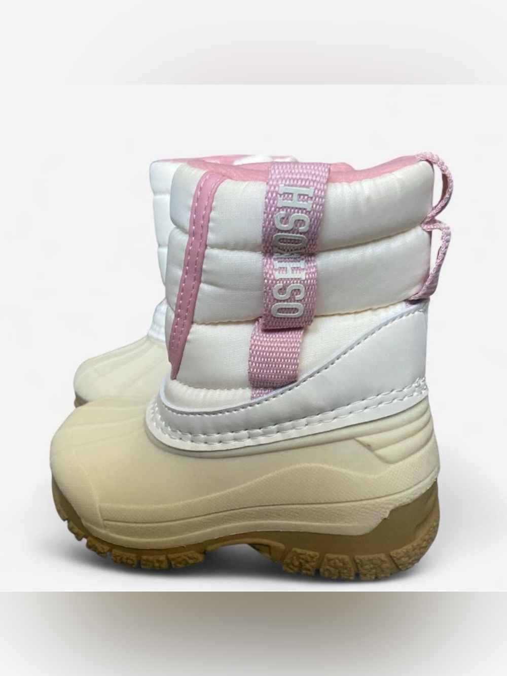 OshKosh B’gosh White & Pink Snow Boots Toddler Size 4M | Winter Boots